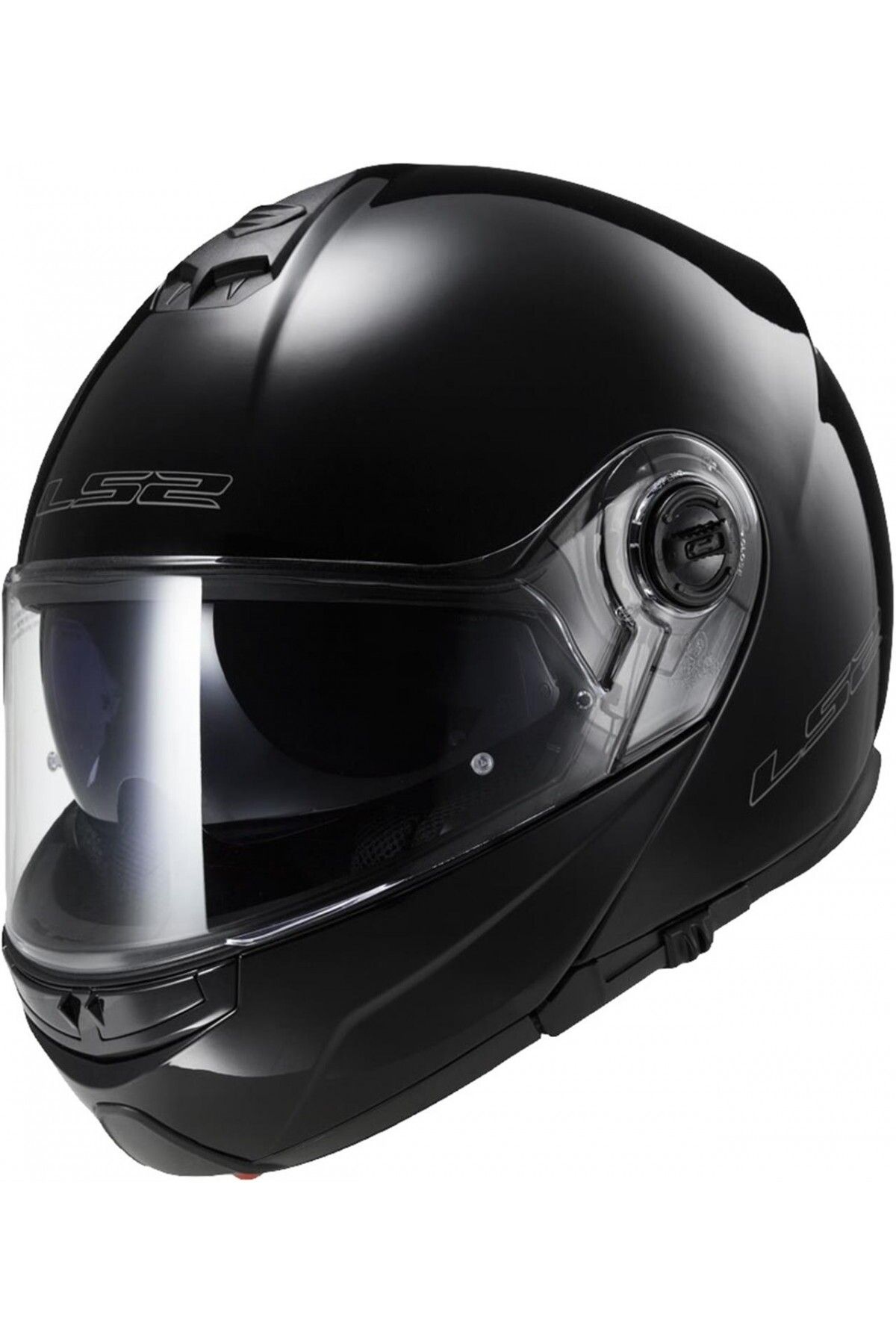 Strobe Çene Açılır Kask Siyah